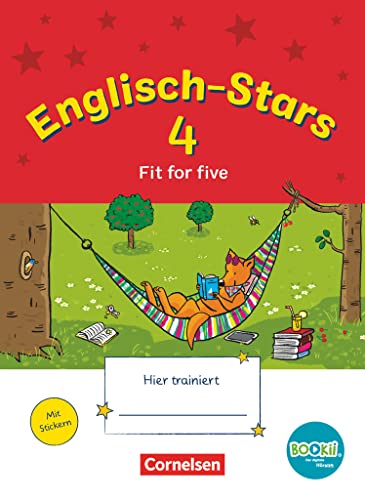 Englisch-Stars - BOOKii-Ausgabe - 4. Schuljahr: Fit for 5 - Übungsheft - Mit Lösungen von Cornelsen Verlag GmbH